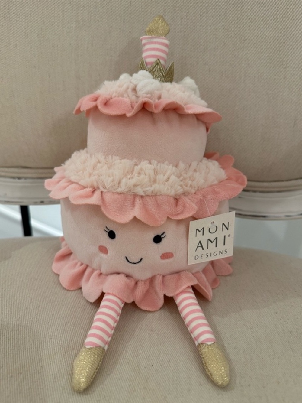 🩰 Mon Ami Designs Pink Layer Cake Plush Toy NWT